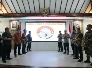 Lhokseumawe Launching Qanun P4GN dan Jargon Hayeu Tulak Narkoba