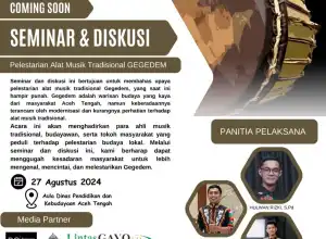 Sanggar Radang Akan Gelar Seminar Gegedem di Aceh Tengah