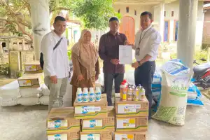 PGE Bantu Bibit Padi dan Pupuk Untuk Petani Melalui Program Budidaya Padi Semi Organik