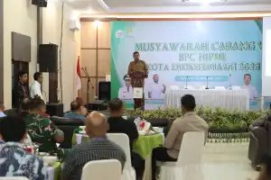 Ini Harapan Pj Walikota A. Hanan di Muscab Ke-VII HIPMI Kota Lhokseumawe 