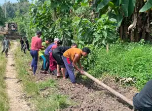 Warga Antusias, Jalan Program TMMD Mulai Dimanfaatkan