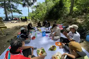 IO UINAR Gelar Outbound di Lhok Mata Ie dengan Internasional Student UINAR dan Student Volunteer