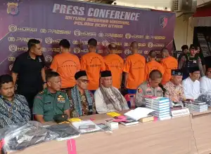 Polis Tangkap Enam Penyebar Ajaran Menyimpang di Aceh Utara