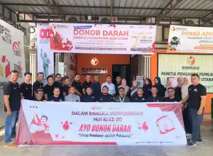 Dari Pengawasan ke Pengabdian: Bawaslu Aceh Utara Rayakan Kemerdekaan dengan Donor Darah