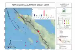 46 Gempa Terjadi di Aceh dan Sumatera Utara dalam Sepekan