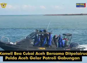 Bea Cukai dan Polairud Patroli Gabungan di Laut Aceh