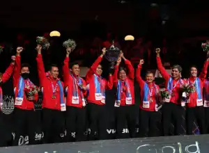 Juara Thomas Cup, Indonesia Tak Bisa Kibarkan Bendera Merah Putih