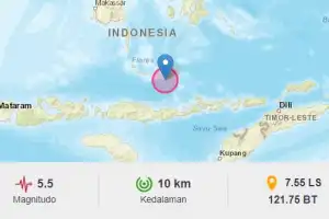 Gempa Magnitudo 7,5, BMKG Keluarkan Peringatan Tsunami di NTT