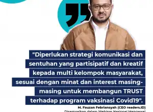 Tips CEO readers.ID Tangkal Hoax Vaksin Lewat Komunikasi Kreatif