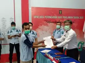 Dapat Asimilasi, 16 Napi di Rutan Kelas II B Banda Aceh Dibebaskan
