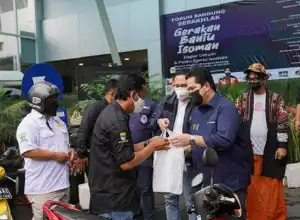 Erick Thohir Komit dukung Gerakan Kemanusiaan Bantu Warga Isoman