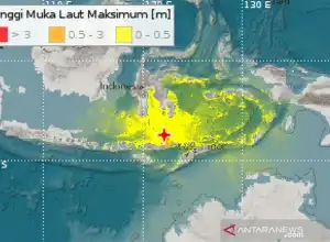 15 Gempa Susulan Setelah Magnitudo 7,5 di Laut Flores