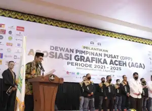 Lantik Pengurus Asosiasi Grafika Aceh, Pemerintah Tegaskan Dukung IKM