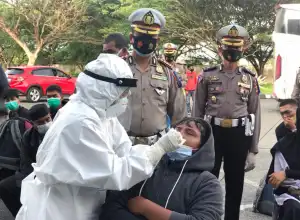 Tes Antigen Gratis, Polisi: Pengecekan Secara Random di Terminal