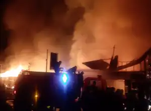 10 Ruko dan Satu Gudang di Bener Meriah Terbakar