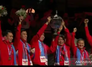 Indonesia Telah 14 Kali Juara Thomas Cup