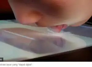 Jepang Ciptakan Layar TV Bisa Cicipi Makan dari Jauh