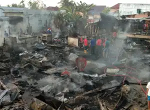9 Rumah Ludes Terbakar di Langsa