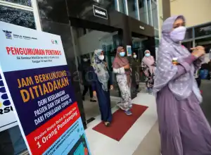 Foto Feature: Kunjungan Keluarga Pasien Ditiadakan
