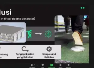 Mahasiswa UGM Ciptakan Listrik dari Hentakan Kaki Manusia