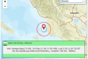 Hari Ini Tiga Kali Diguncang Gempa di Aceh