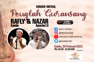 Malam Ini, Rafly Kande dan Nazar Apache-13 Gelar Konser Virtual