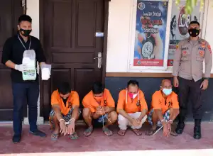 Polisi Tangkap 4 Kurir Sabu di Aceh Utara