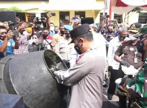 Polda Aceh Musnahkan Barang Bukti 404,9 Kilogram Sabu 