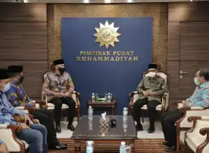 Temui Ketum Muhammadiyah, AHY Bahas Tantangan Demokrasi di Indonesia