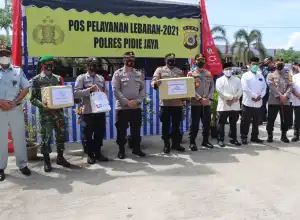 Kapolda Aceh Tinjau Pos Pengamanan Lebaran di Pijay