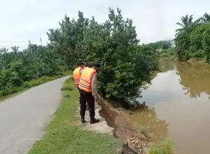 Sat Brimob Aceh Patroli SAR di Lokasi Rawan Bencana