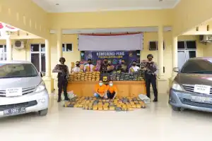 Bawa 195 Kg Ganja, Dua Warga Ditangkap Polres Gayo Lues