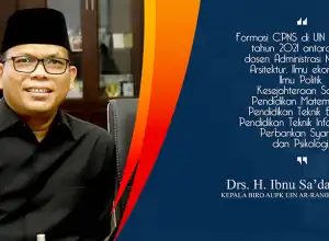 UIN Ar-Raniry Buka 12 Formasi CPNS 2021