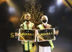Agil Mughni dan Aida Sasmitha Duta Pelajar Sadar Hukum Aceh 2021