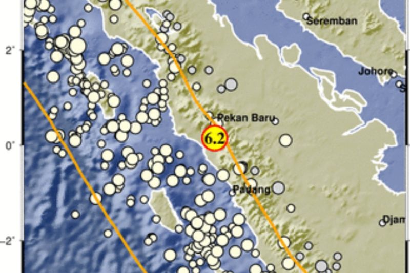 Gempa Magnitudo 6,2 di Sumbar Akibat Aktivitas Sesar Sumatera