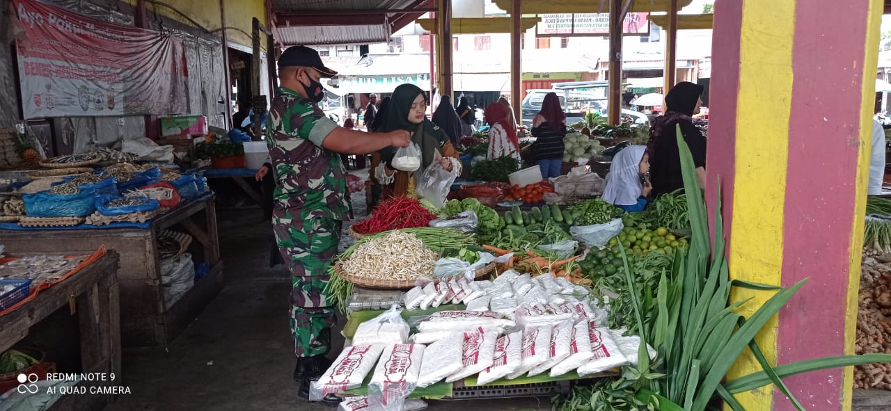 Sambut Bulan Ramadhan, TNI di Bener Meriah Pantau Sembako