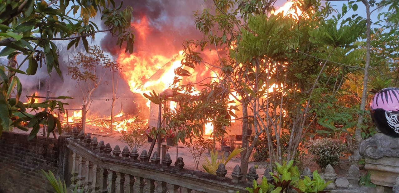 Jelang Berbuka Puasa, Tiga Unit Rumah di Aceh Utara Habis Terbakar