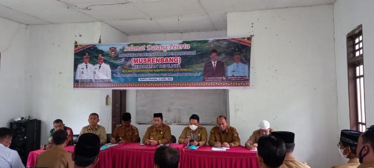 Beberapa Kecamatan di Gayo Lues Laksanakan Musrenbang Tahun 2022