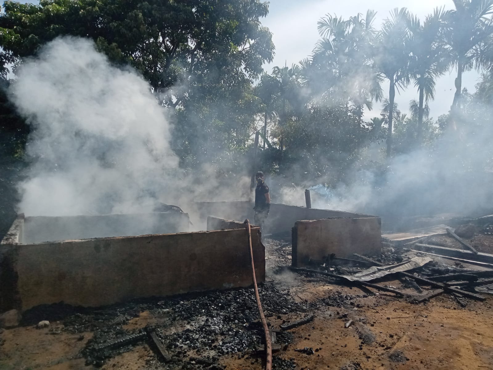 Satu Unit Rumah di Bener Meriah Hangus Terbakar