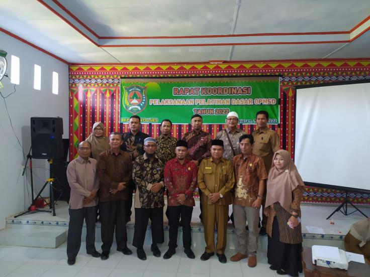 BKPSDM Gayo Lues Laksanakan Rakor Terkait Pelaksanaan Latsar 2022