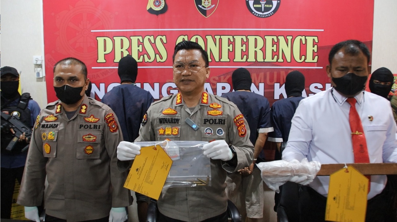 Polisi Ringkus Lima Pelaku Penembakan Warga Aceh Besar, Motif karena Dendam