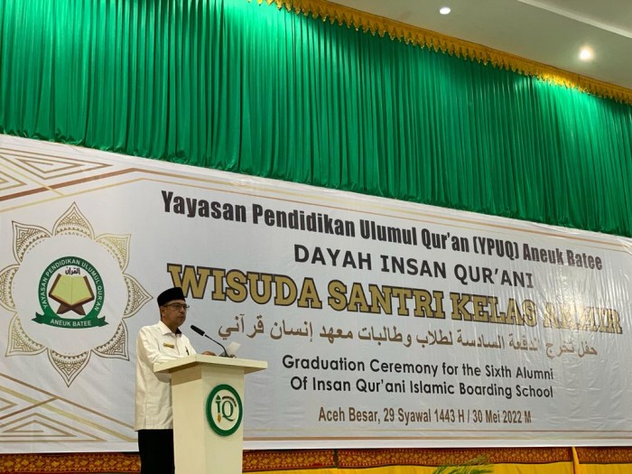 Santri Dayah Insan Qur`ani Diwisuda, Ini Kata Kakanwil Kemenag