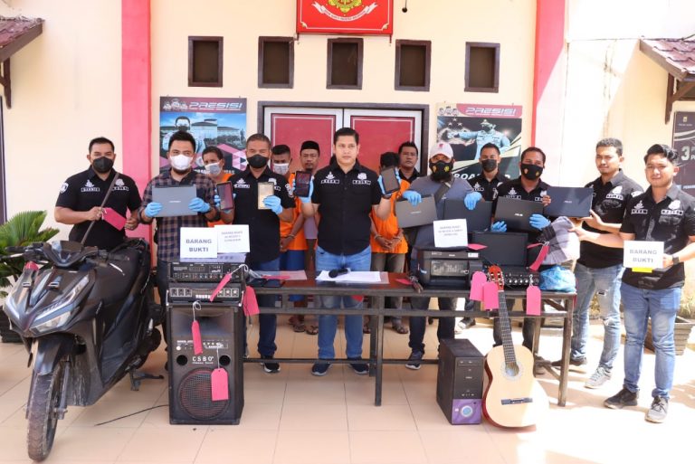 Lima Spesialis Pencuri Gudang Sekolah di Aceh Utara Dibekuk Polisi