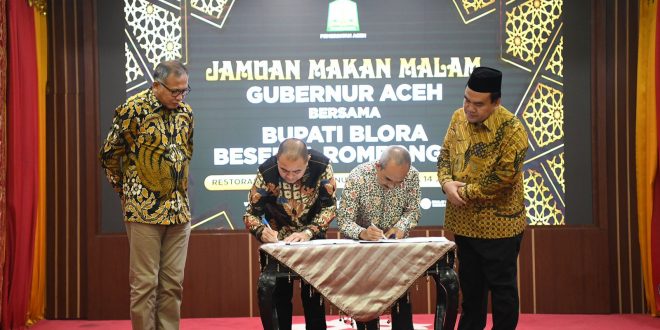 Pemerintah Aceh dan Pemkab Blora Jalin Kerja Sama Bidang Pariwisata