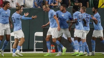 Haaland Cetak Gol Debut saat Man City Tekuk Bayern Munchen 1-0