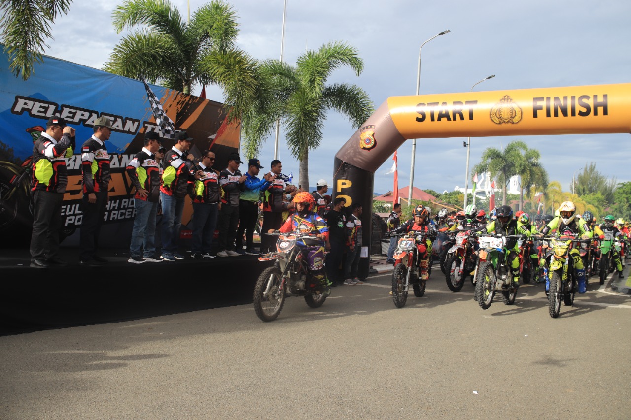 1.467 Rider Ikuti Event Seulawah Adventure Polda Aceh