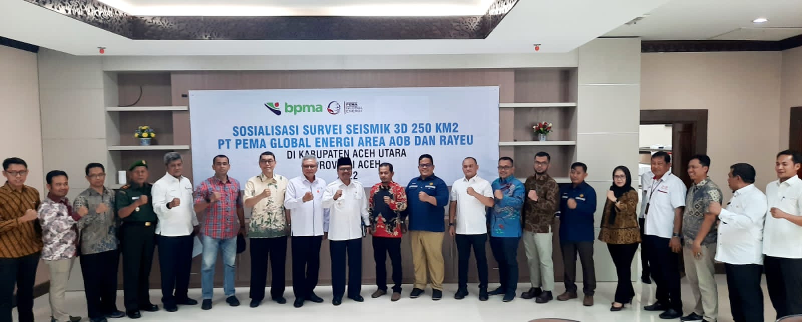 PGE Sosialisasikan Pencarian Sumber Migas Baru Seismik 3D di Aceh Utara