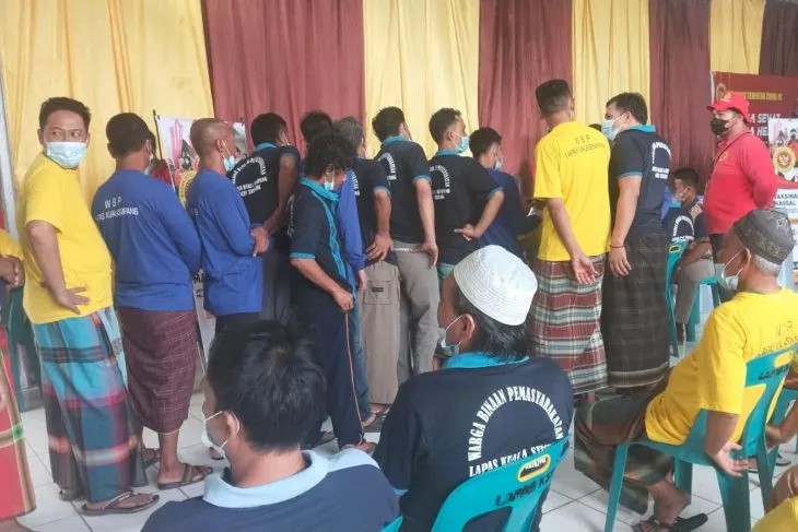 Napi Lapas Kuala Simpang Divaksin Penguat