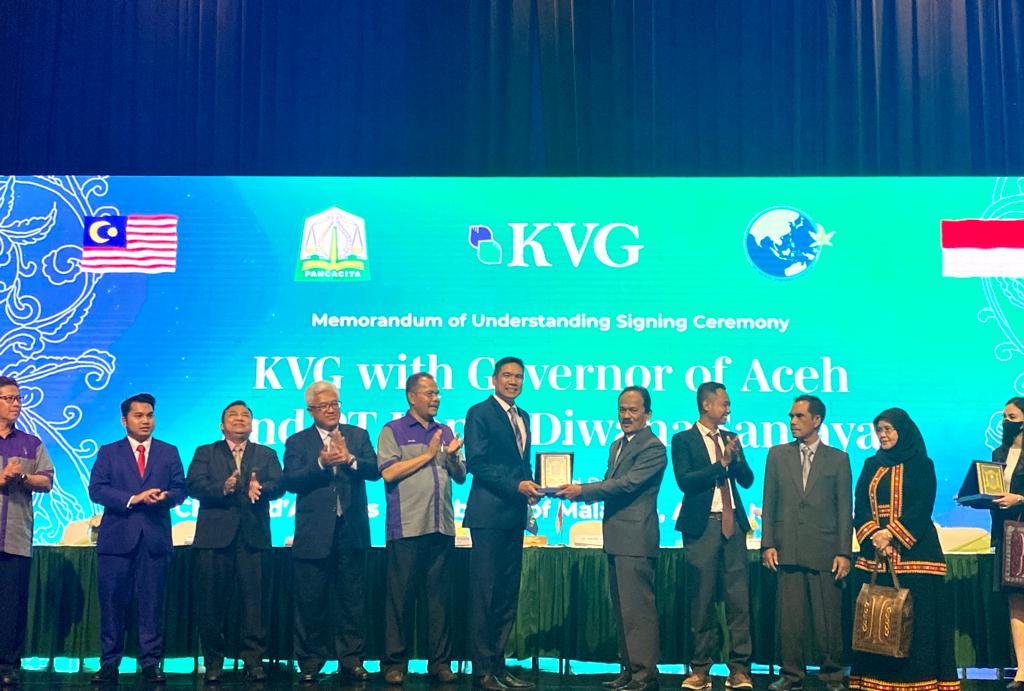 Kembangkan Industri Kenaf, KVG Malaysia Teken Kerja Sama dengan Pemerintah Aceh
