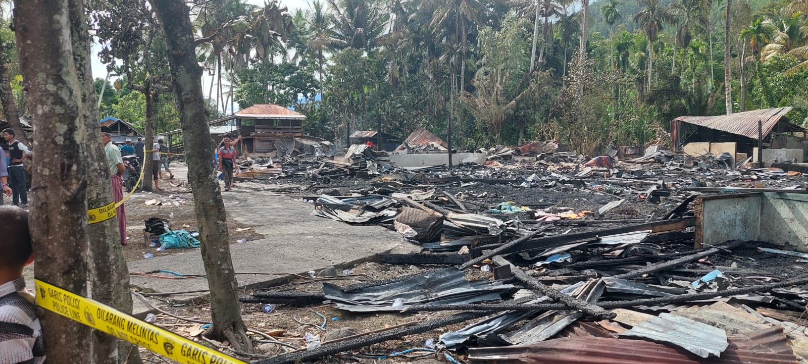 Kerugian pada Kebakaran 15 Unit Rumah di Gayo Lues Ditaksir Mencapai 1,5 M